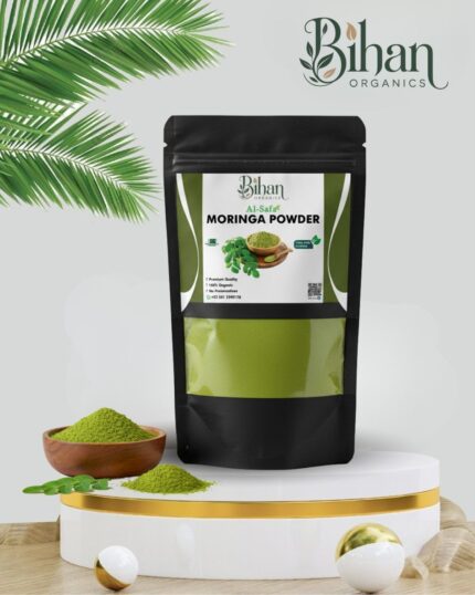 Moringa powder made from dried moringa leaves for immunity, energy, and daily nutrition