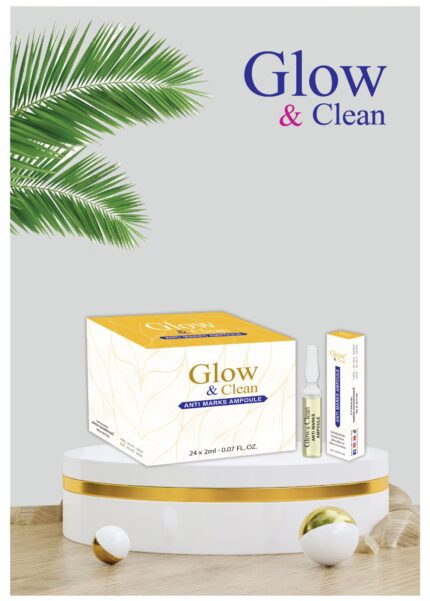 Glow & Clean Anti Marks Ampoule Serum for dark spot, acne mark, and pigmentation reduction.