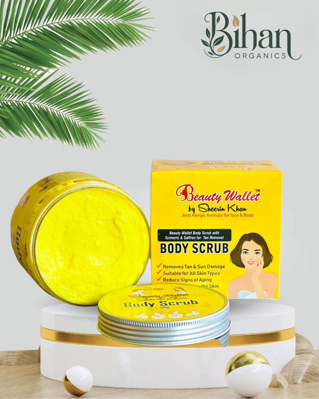 Beauty Wallet Body Scrub for exfoliation, skin polishing, and smooth glowing skin